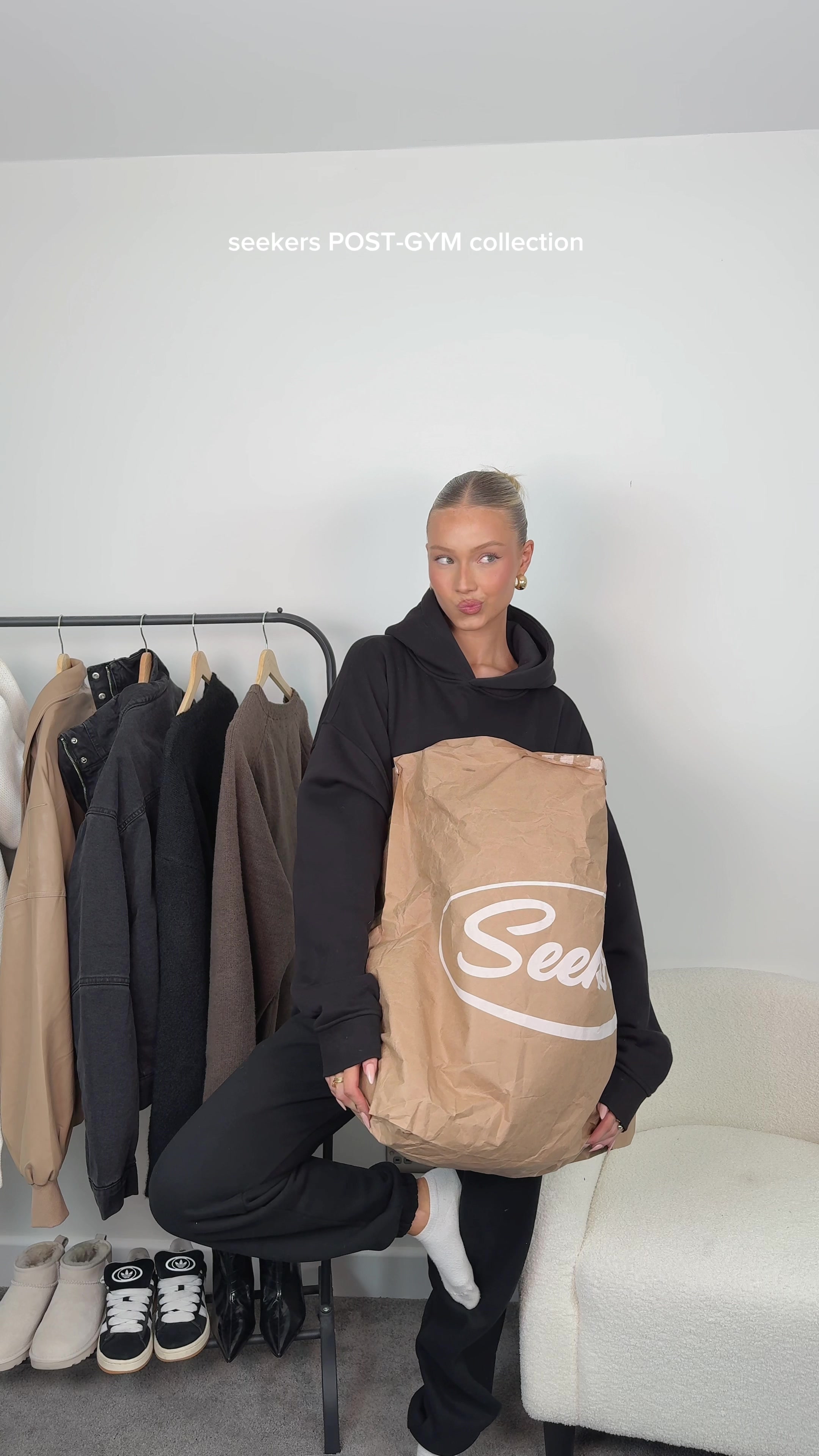 TikTok post by @daisyherriott for Sisters And Seekers. Caption reads: dc: DAISYH10 @Sisters & Seekers POST-GYM....