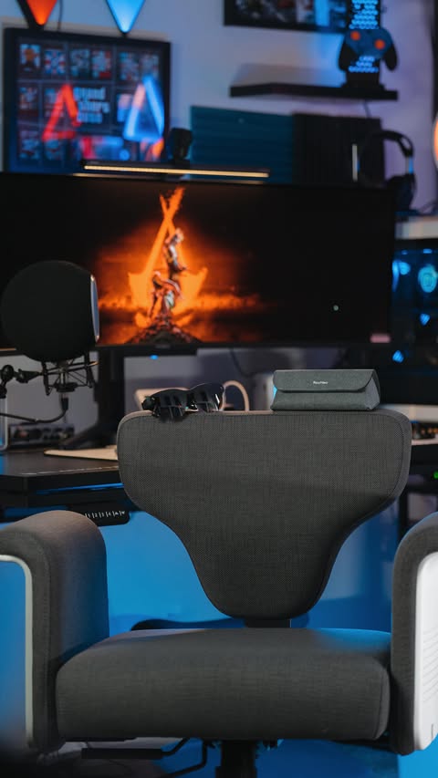 Instagram post by @deanwethers for RayNeo. Caption reads: 🚨 GIVEAWAY ALERT! 🚨 Want to win this RayNeo Air....