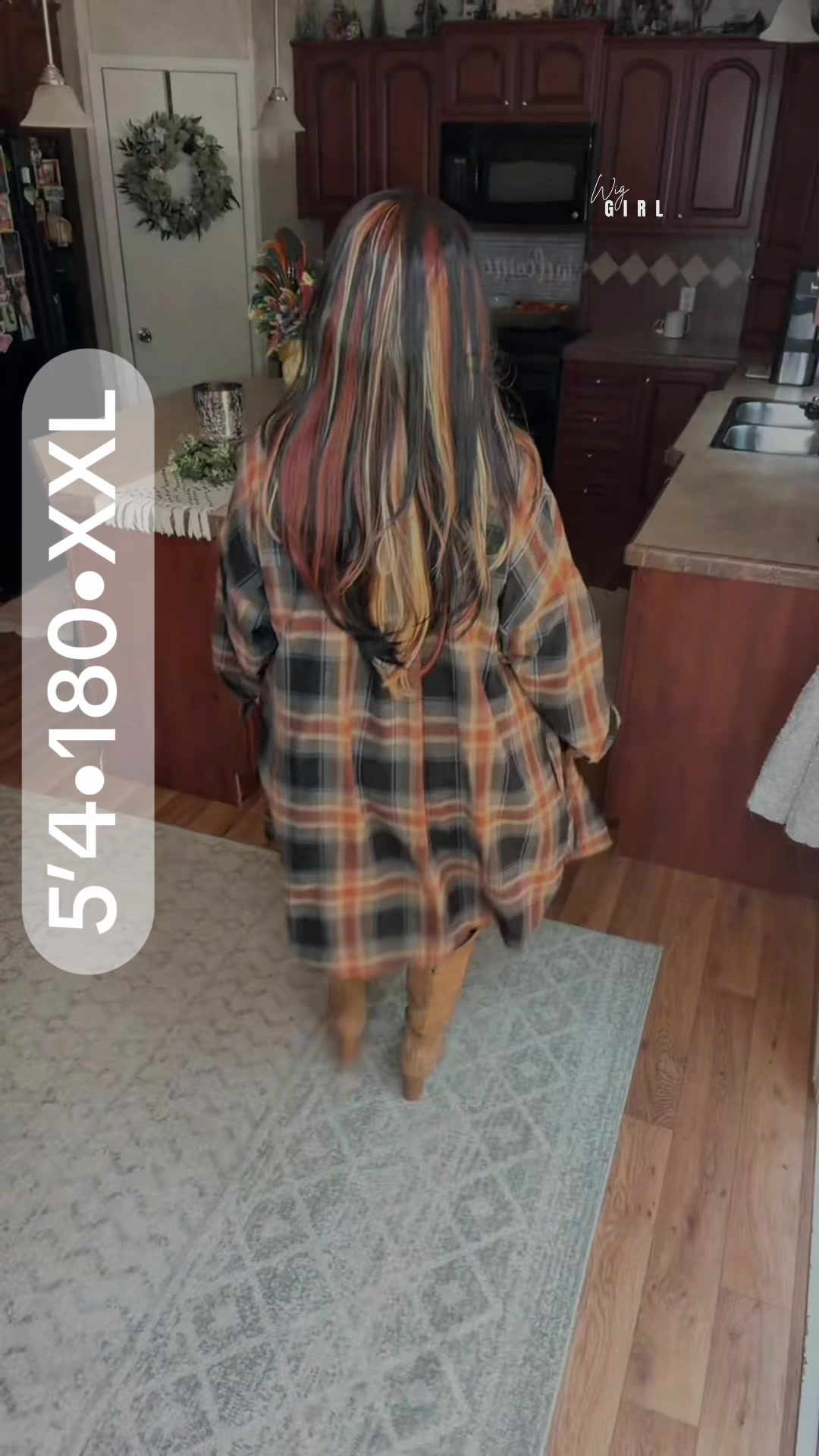 TikTok post by @wiggirlontiktok for Blooming Jelly. Caption reads: @Blooming Jelly Oversized long flannel Shacket.....