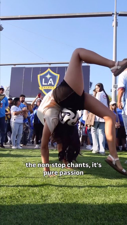 Instagram post by @caitfreestyle for Major League Soccer. Caption reads: From the fans to the field, @MLS are bringing....