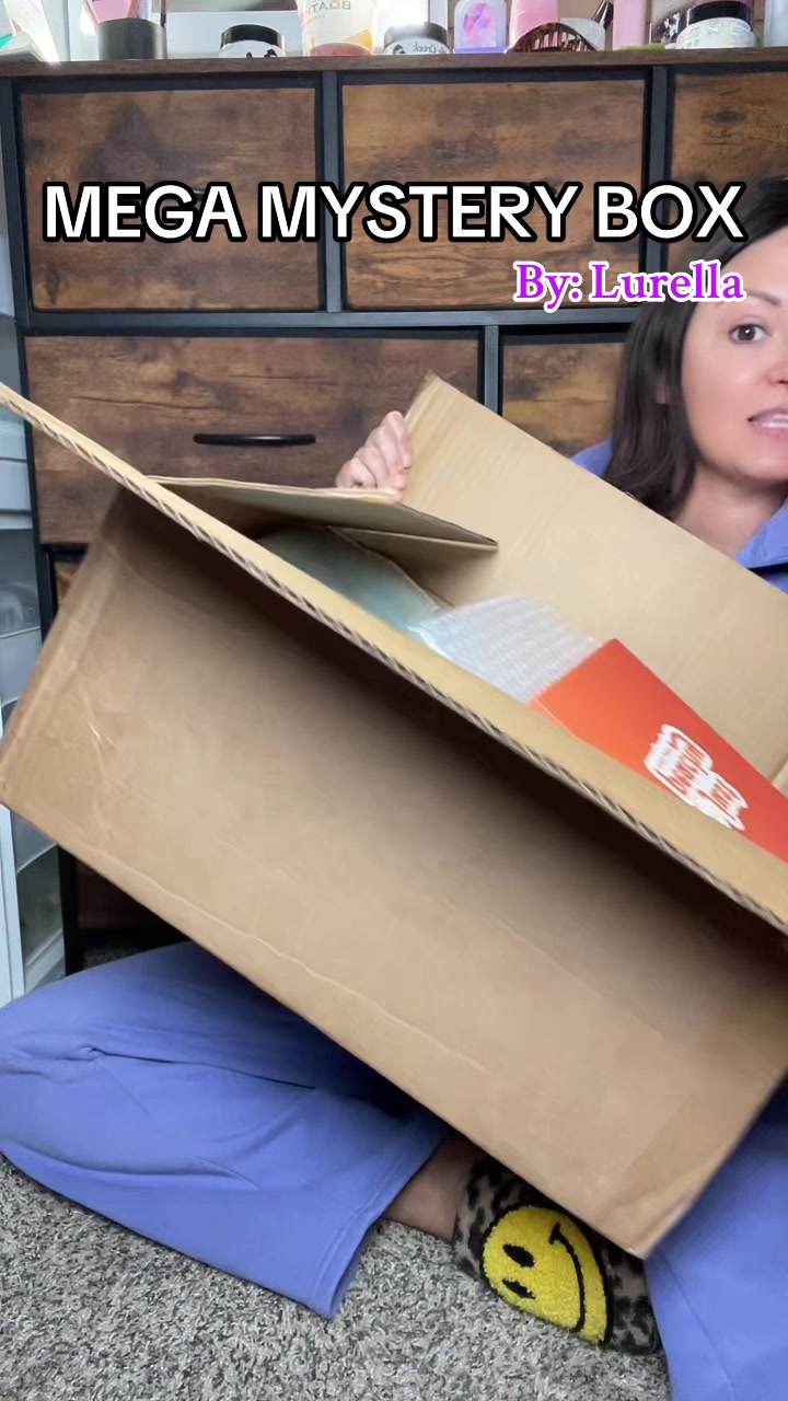 TikTok post by @kelli.ttshopfinds for Lurella Cosmetics. Caption reads: These @Lurellacosmetics mystery boxes DO NOT....