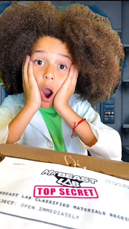 Instagram post by @itsbabydro for MrBeast Lab. Caption reads: [...] Huge thank you to @MrBeast and @MrBeastLab....