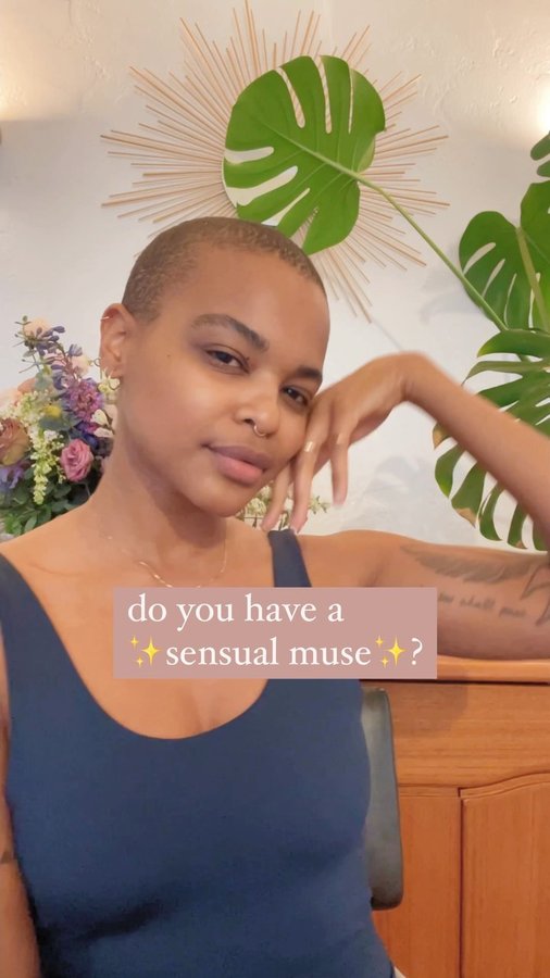 Instagram post by @evyan.whitney for Awe Inspired. Caption reads: [...] sensuality, and this necklace from....