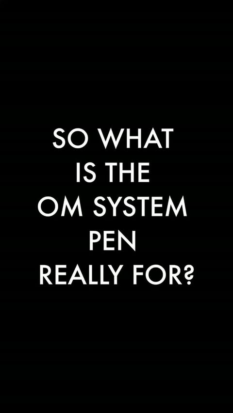 Instagram post by @onemonthtwocameras for OM SYSTEM. Caption reads: Paid partnership with @omsystem.cameras What is....