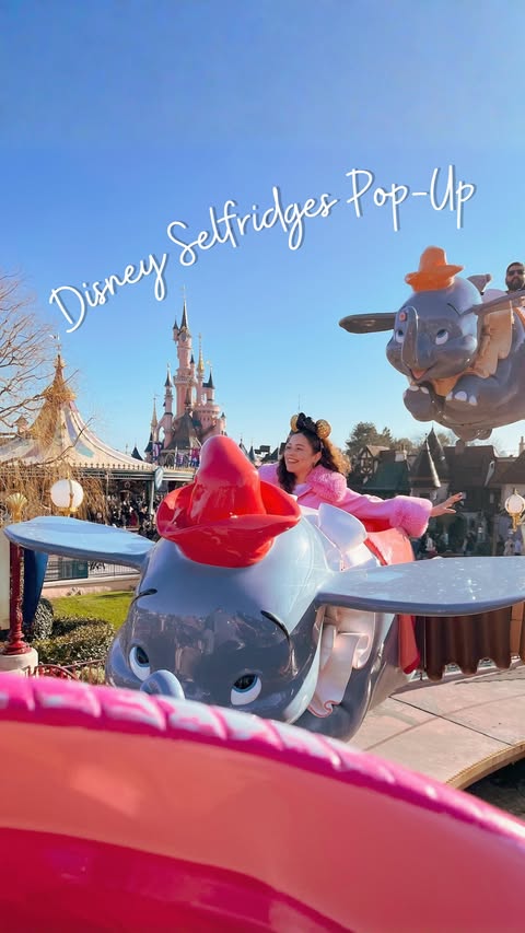 Instagram post by @eboniivoryblog for Selfridges. Caption reads: [...] magic at the Disney Store pop-up in....