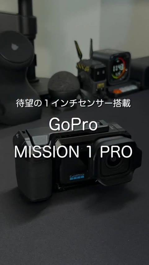 Instagram post by @taichi.gadget for GoPro. Caption reads: [...] ・熱制御性能とバッテリーが一新 ・水深20mの防水性能 商品提供：GoPro....