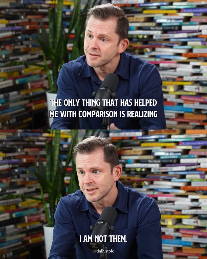 Instagram post by @dailystoicpodcast for Daily Stoic. Caption reads: Remember this next time you’re caught in the....