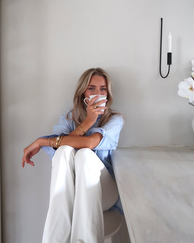 Instagram post by @elvirahallqvist for Mockberg. Caption reads: Ad. @mockberg ☕️ nothing like a coffe and a....