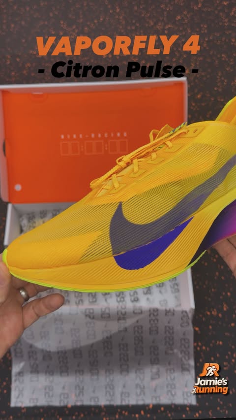 Instagram post by an influencer for Nike Running. Caption reads: [...] mean, mile-eating machine”. @nikerunning....