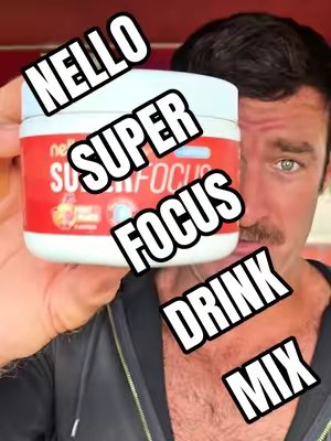TikTok post by @_bergamont for nello. Caption reads: @Nello Superfocus – Nootropic Drink Mix with [...].
