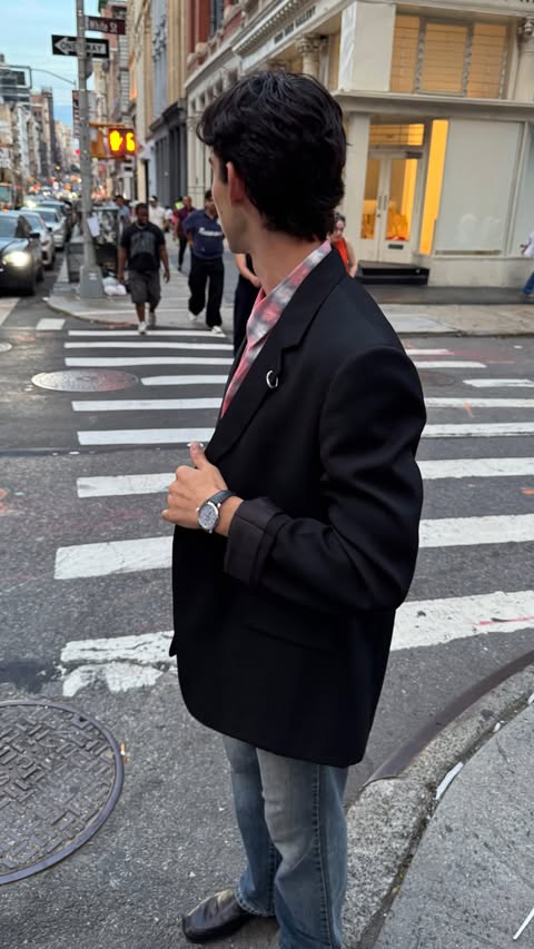 Instagram post by @sambolianatz for Longines. Caption reads: An evening in New York at Longines Home of....
