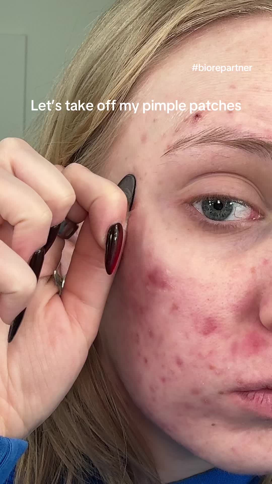 TikTok post by @thatkaitysmith for Bioré. Caption reads: #BiorePartner @Biore Skincare this new Paint [...].