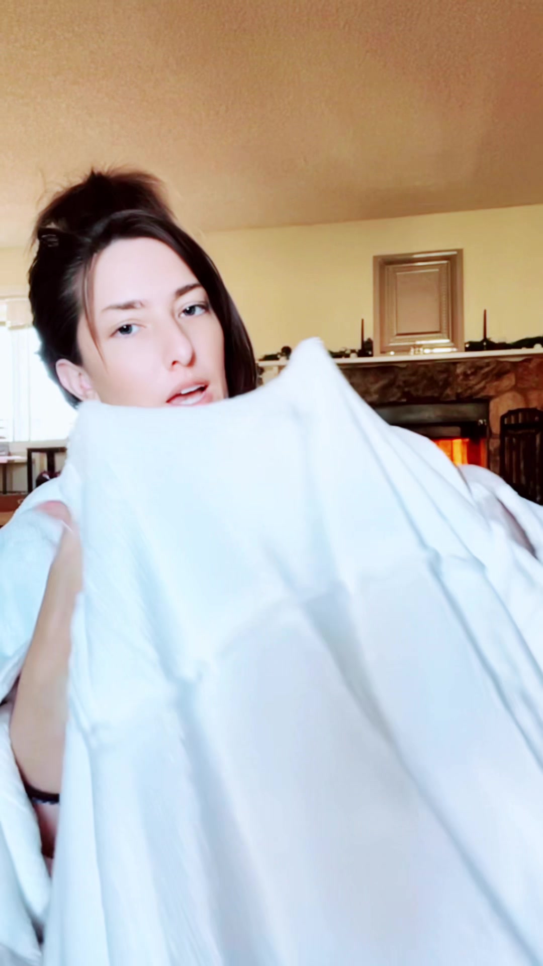 TikTok post by @funder188 for Snuggie. Caption reads: [...] #bedrotting #cozyvibes #wearableblanket....