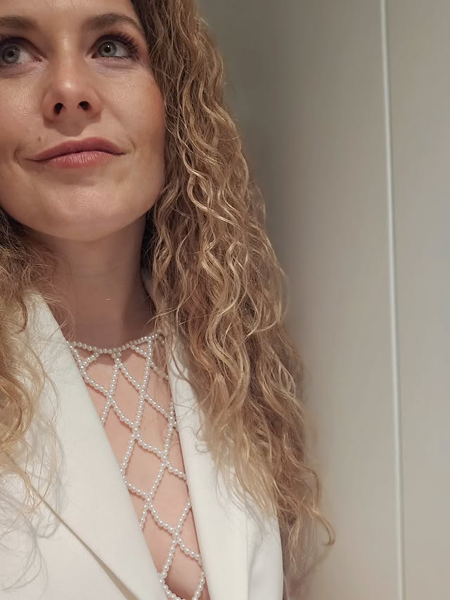 Instagram post by @maureen_vanherberghen for CKS. Caption reads: [...] Irmy. Wedding wear 🤍 @cksfashion....