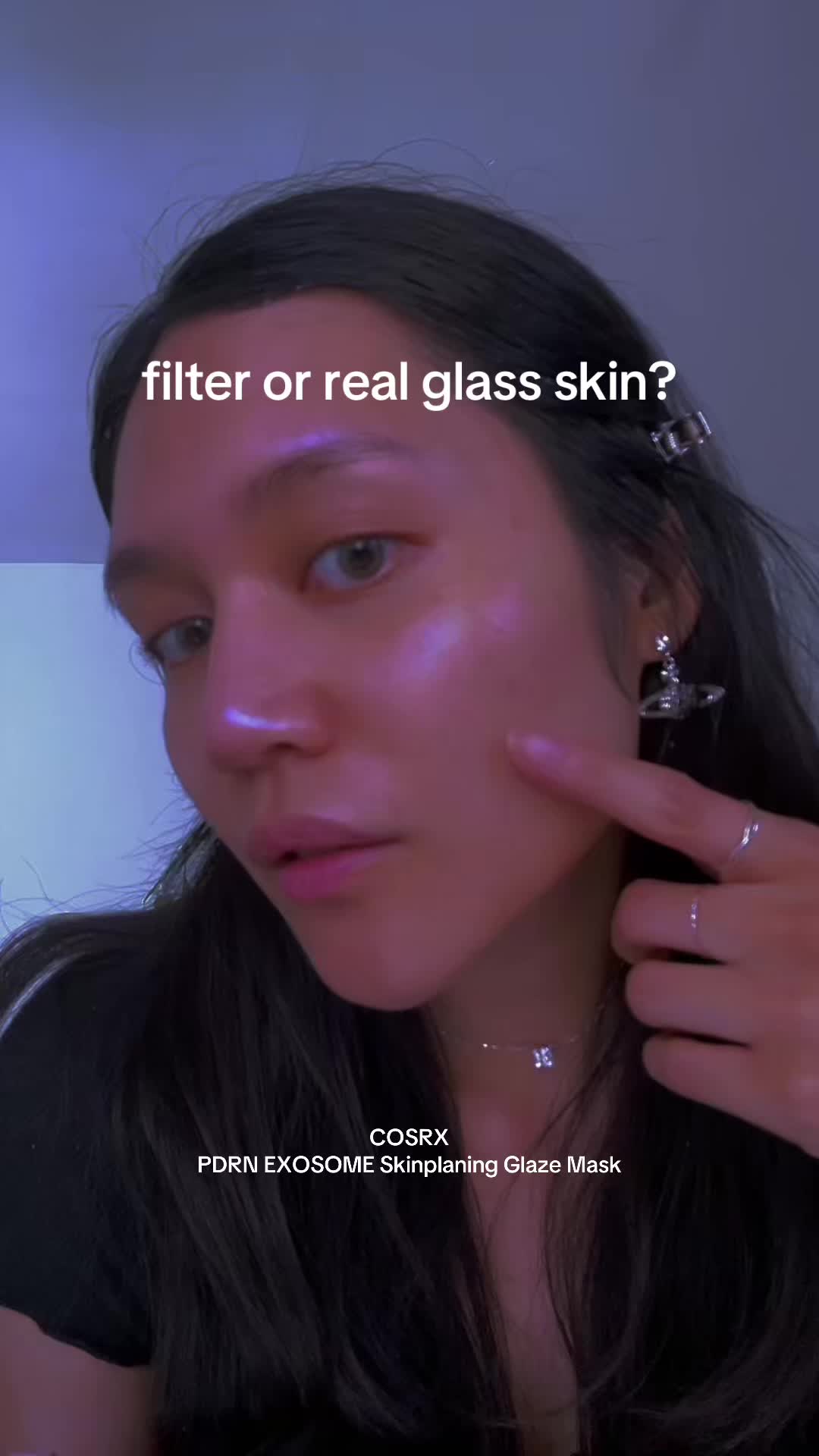 TikTok post by @heyyitsmaerose for 4AM Marketing – Saebyeok Naesi. Caption reads: [...] #pdrn #exosome @4AM Marketing – Saebyeok....