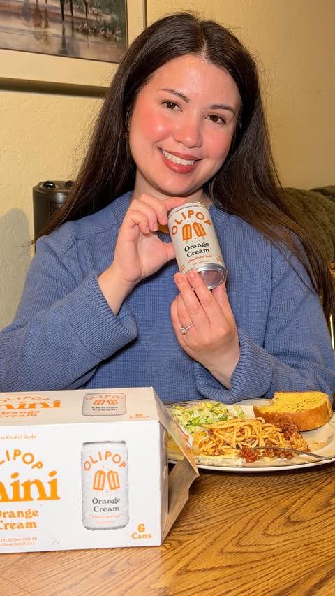 Instagram post by @ayomadelyn for OLIPOP. Caption reads: Dinner for my family tonight ❤️ OLIPOP Mini....