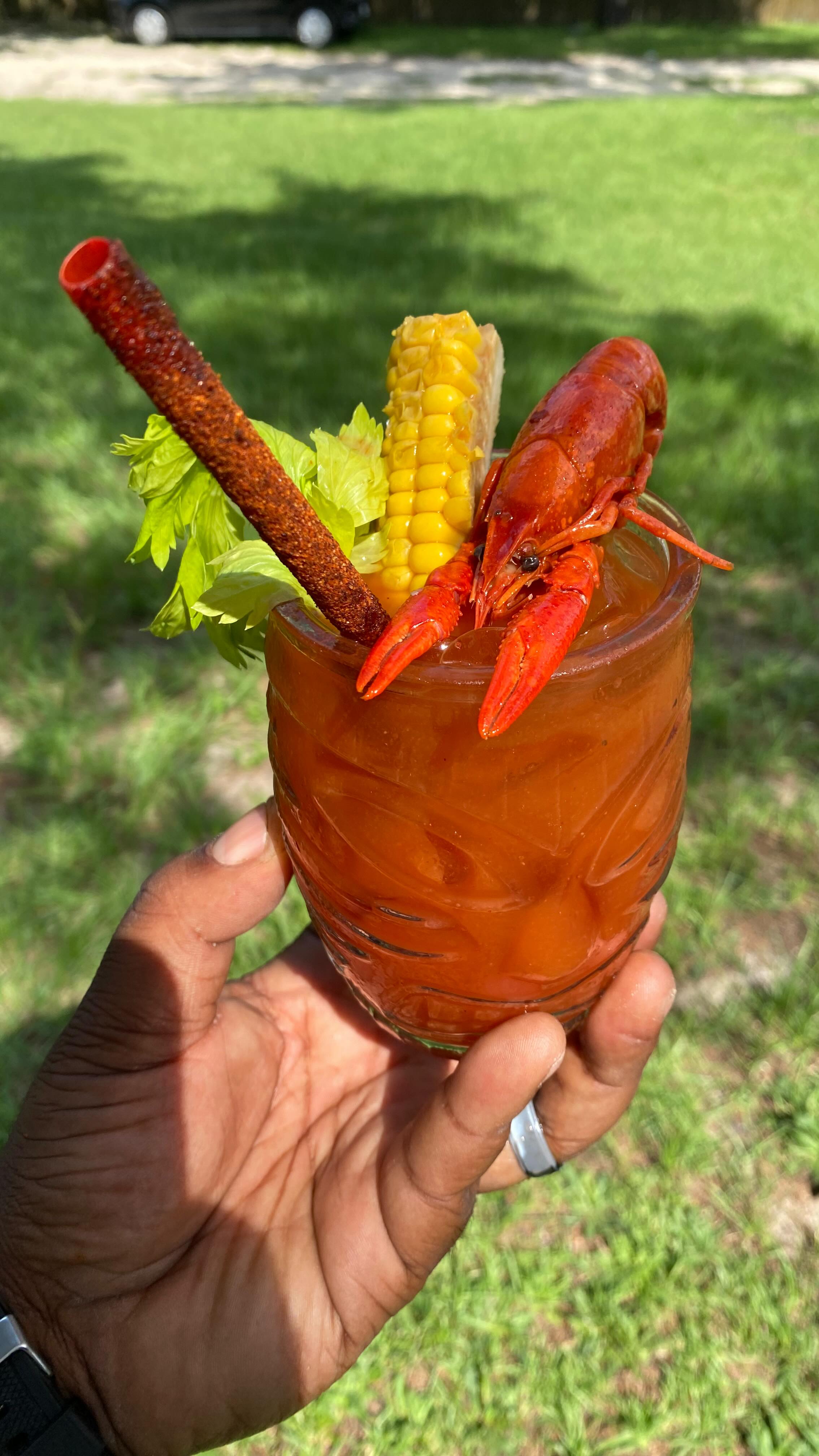 Instagram post by @crawkingsc for Texas Pete. Caption reads: [...] of lemon juice 🔥generous dash of Texas Pete....