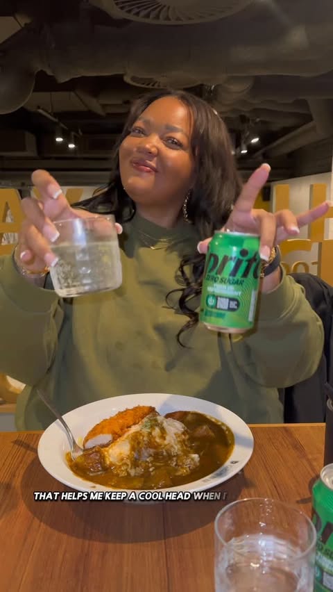 Instagram post by @itsbrandiece for Sprite. Caption reads: 🔥 Spice levels? High
🧊 Vibes? Ice cold
Keeping....