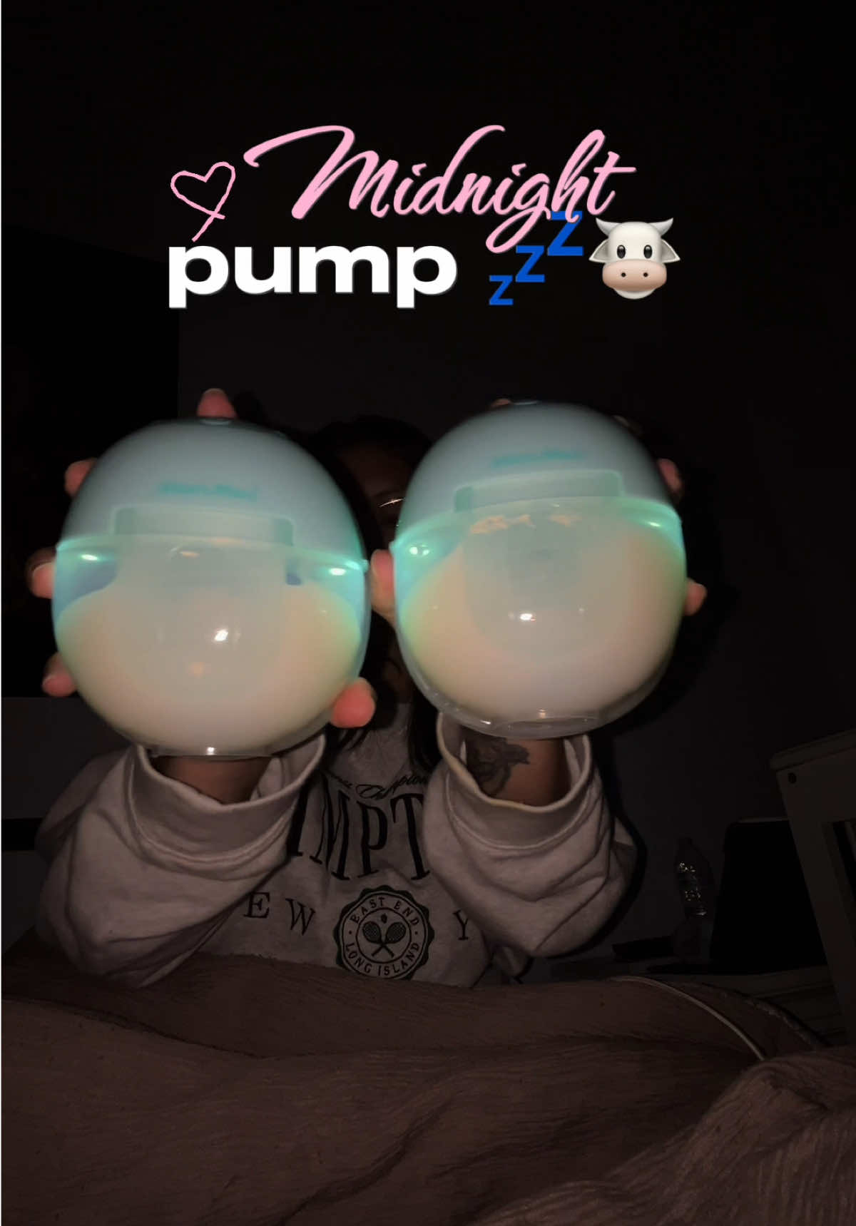 TikTok post by @thescbeautician for Mommed. Caption reads: [...] but it’s worth it💤 #exclusivelypumping....