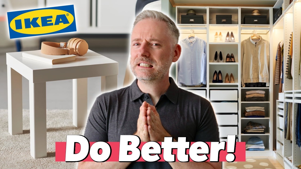 YouTube post by @Nick_Lewis for Linha Niina Secrets. Caption reads: IKEA Products I'd Never Put in My Home.