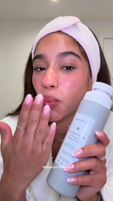 Instagram post by @lalatheislandgal for Naturium. Caption reads: @naturium just released their new Multi-Peptide....