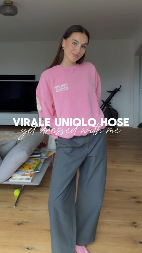 Instagram post by @ingaelisabeth_ for ZARA. Caption reads: [...] #uniqlohose #uniqlohaul #zarahaul #grwmreels.