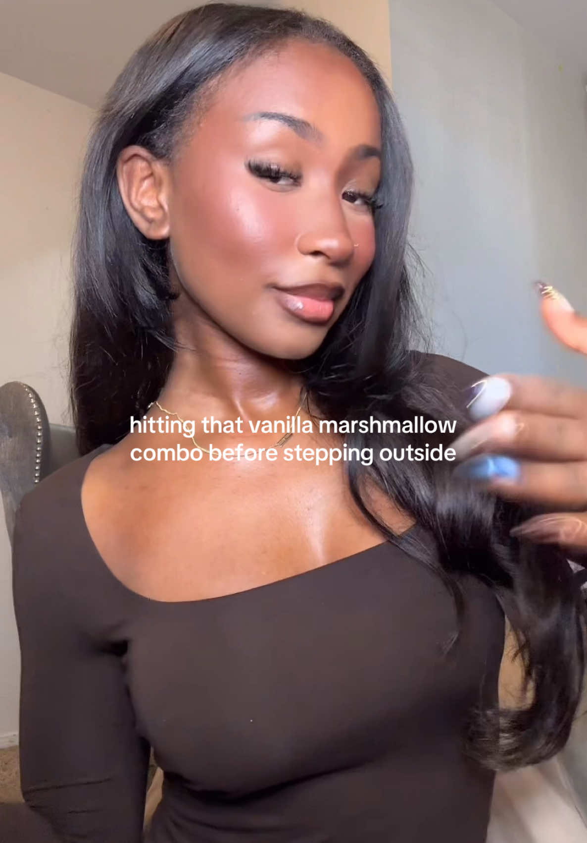 TikTok post by @gihannazoe for Intense Oud. Caption reads: there’s nothing better @Intense Oud #fyp #bodycare....