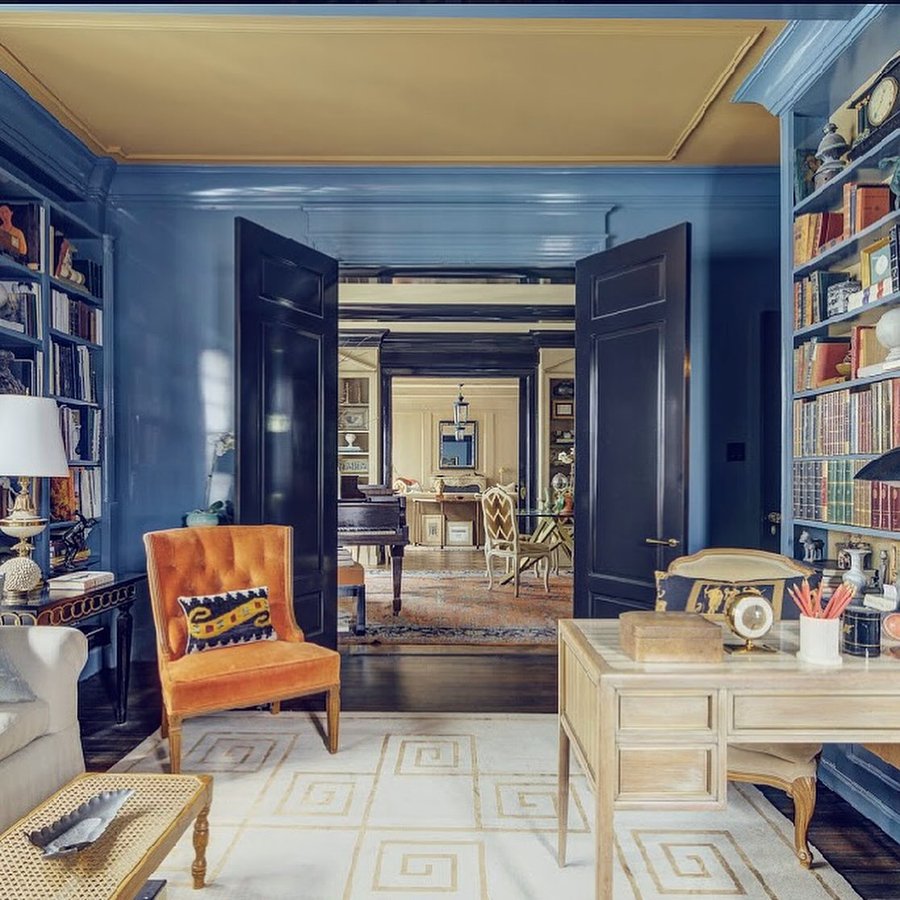Instagram post by @garrowkdesigns for House Beautiful. Caption reads: Remembering a few favorite corners in the....