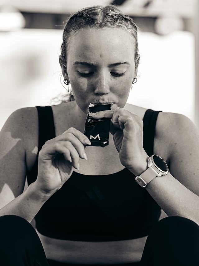 Instagram post by @naomi_ruff for MAURTEN. Caption reads: Thrilled to be fueled by @maurten_official Truly a....