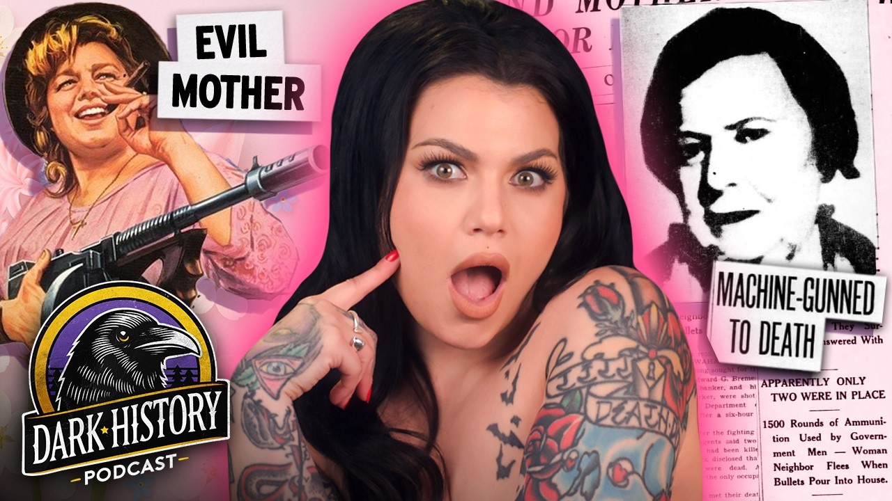 YouTube post by @BaileySarian for Hungryroot. Caption reads: Britain's FIRST Female Serial Killer & A Gangster....