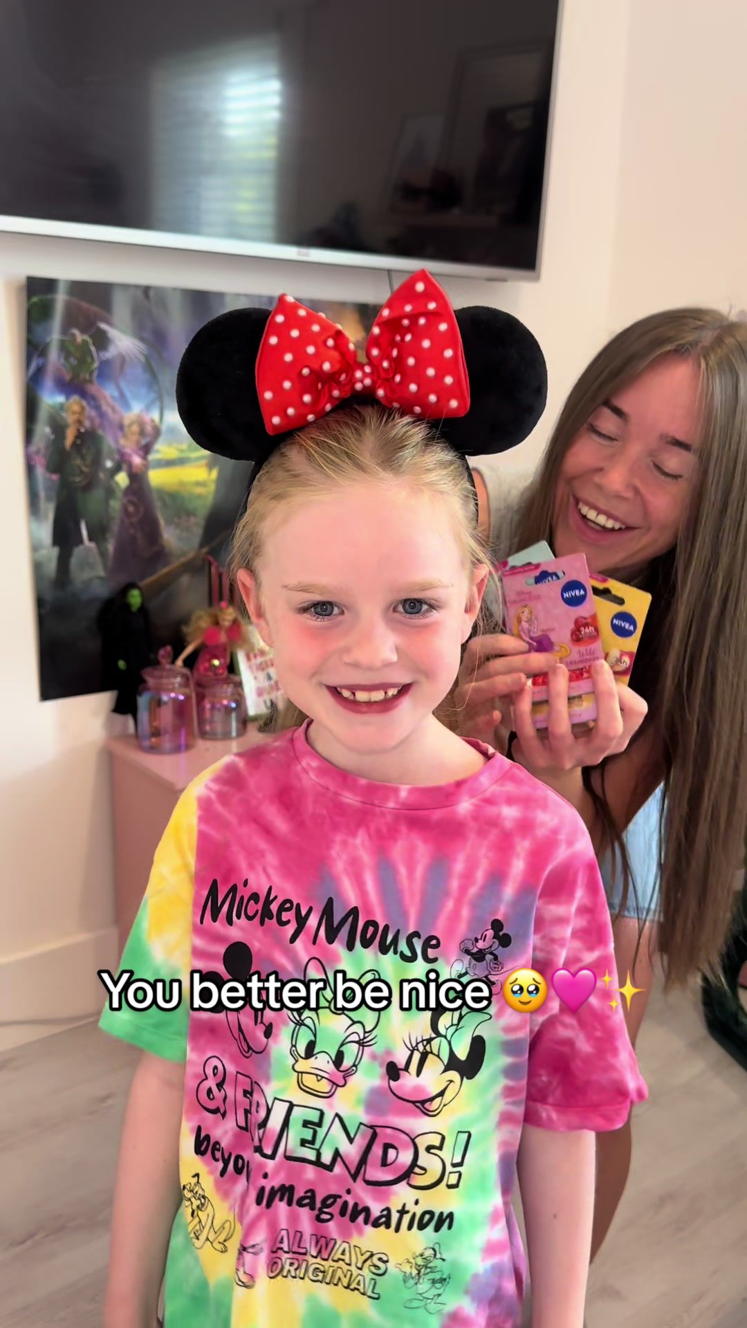 TikTok post by @nikfoxx for Nivea. Caption reads: You all better be nice to my little princess....
