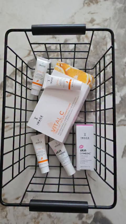 Instagram post by @taviben.kitchen for IMAGE Skincare. Caption reads: Glow isn’t makeup… it’s a healthy barrier ✨ If....