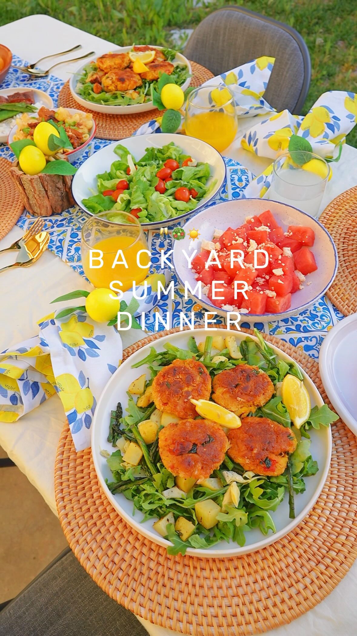 Instagram post by @fationatefoodbelly for Blue Apron. Caption reads: Having meals outdoor just hits different in the....