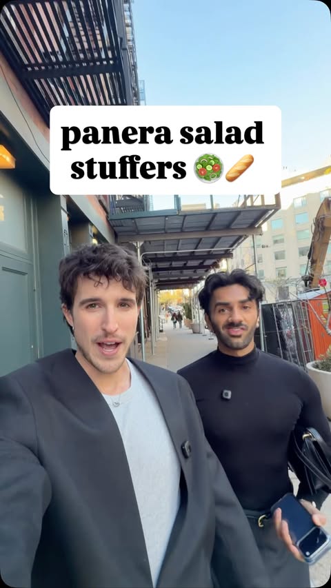 Instagram post by @matt_and_omar for Panera Bread. Caption reads: a multi course dinner with @panerabread to....