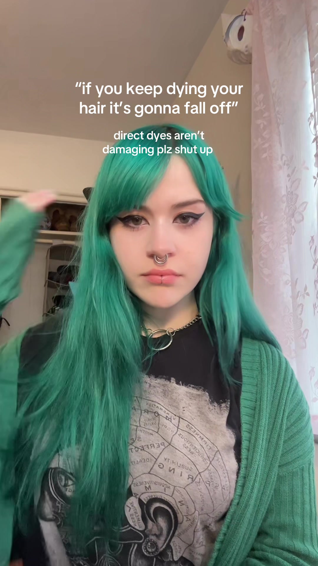 TikTok post by @cl3mjim for Lunar Tides Hair. Caption reads: no one says this about blonde hair which is....