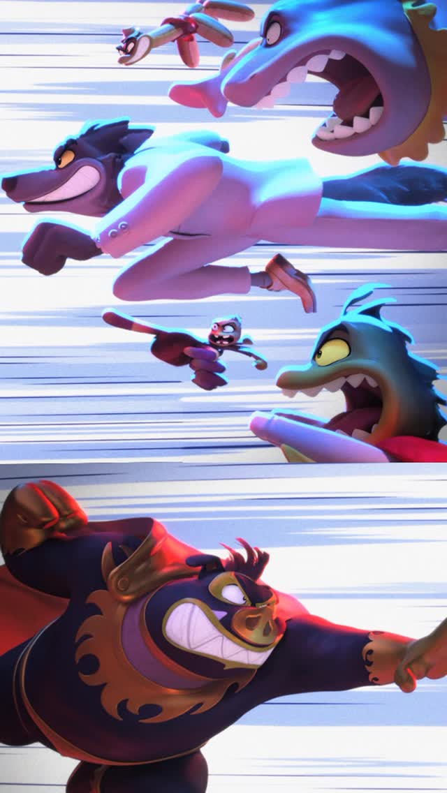 Instagram post by @619iamlucha for DreamWorks. Caption reads: Lucha libre isn’t just about winning — it’s about....