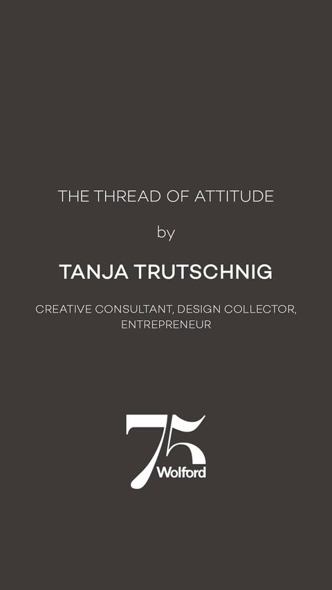 Instagram post by @rauwm_ for Wolford. Caption reads: Creative consultant, design collector &....