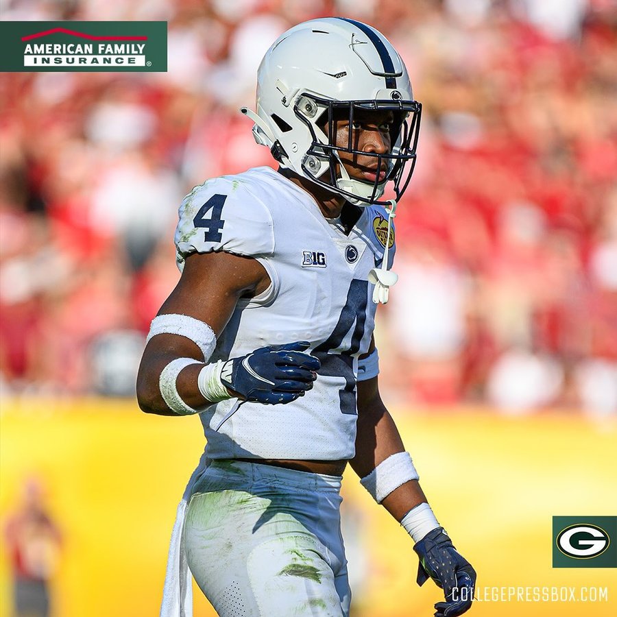 Instagram post by @kalenking21_ for American Family Insurance. Caption reads: A look at CB @kalenking21_ during his college....