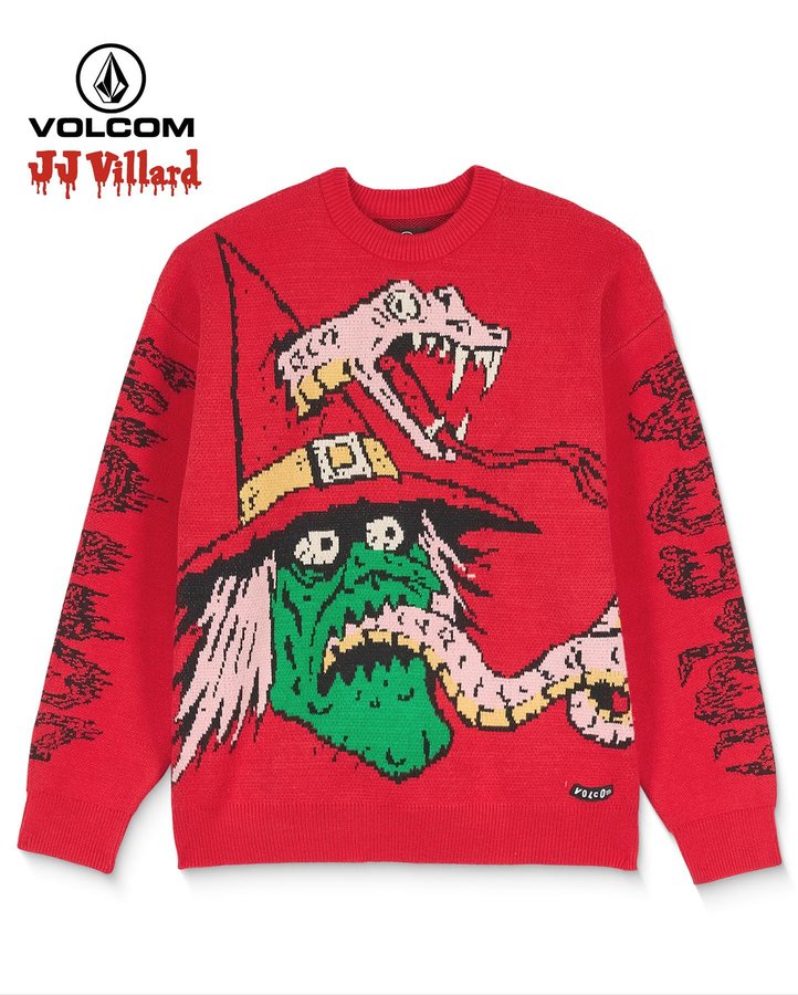 Instagram post by @jjvillard for Volcom. Caption reads: ⚠️ JJV x VOLCOM ⚠️
🔥 COLLECTION PT. 1 🔥
🕯️....