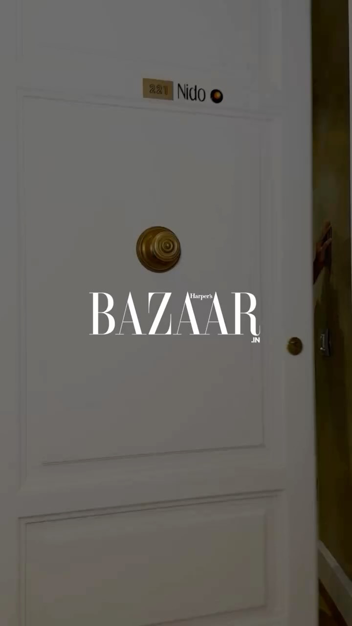 Instagram post by @irichasinha for Valextra. Caption reads: Come #grwm 
 @bazaarindia  @valextra 

a glimpse....