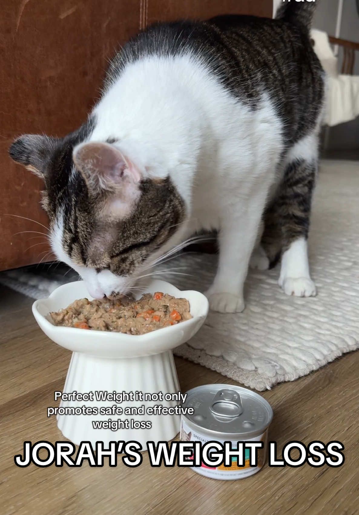 TikTok post by @nikidetrich for Petco. Caption reads: [...] Pet Nutrition Perfect Weight food from....