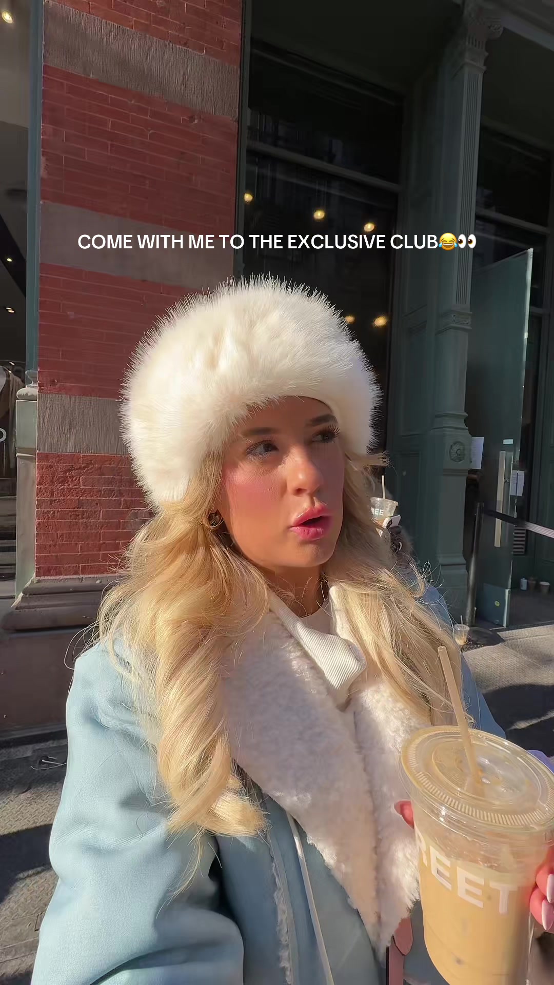 TikTok post by @b_woodard for Brandy Melville. Caption reads: Hopefully she likes it hahah @Brandy Melville .