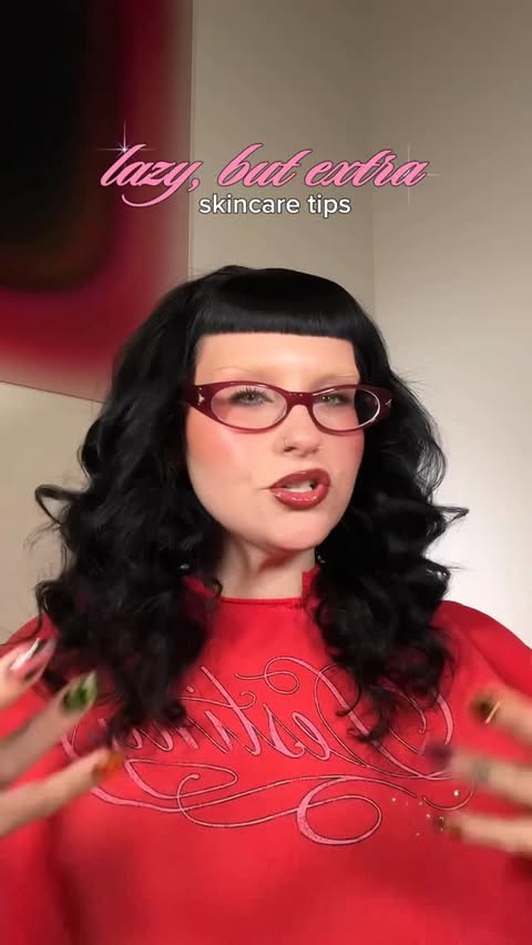 Instagram post by @theglowscout for TOPICALS. Caption reads: lazy, but extra skincare tips

- massaging your....