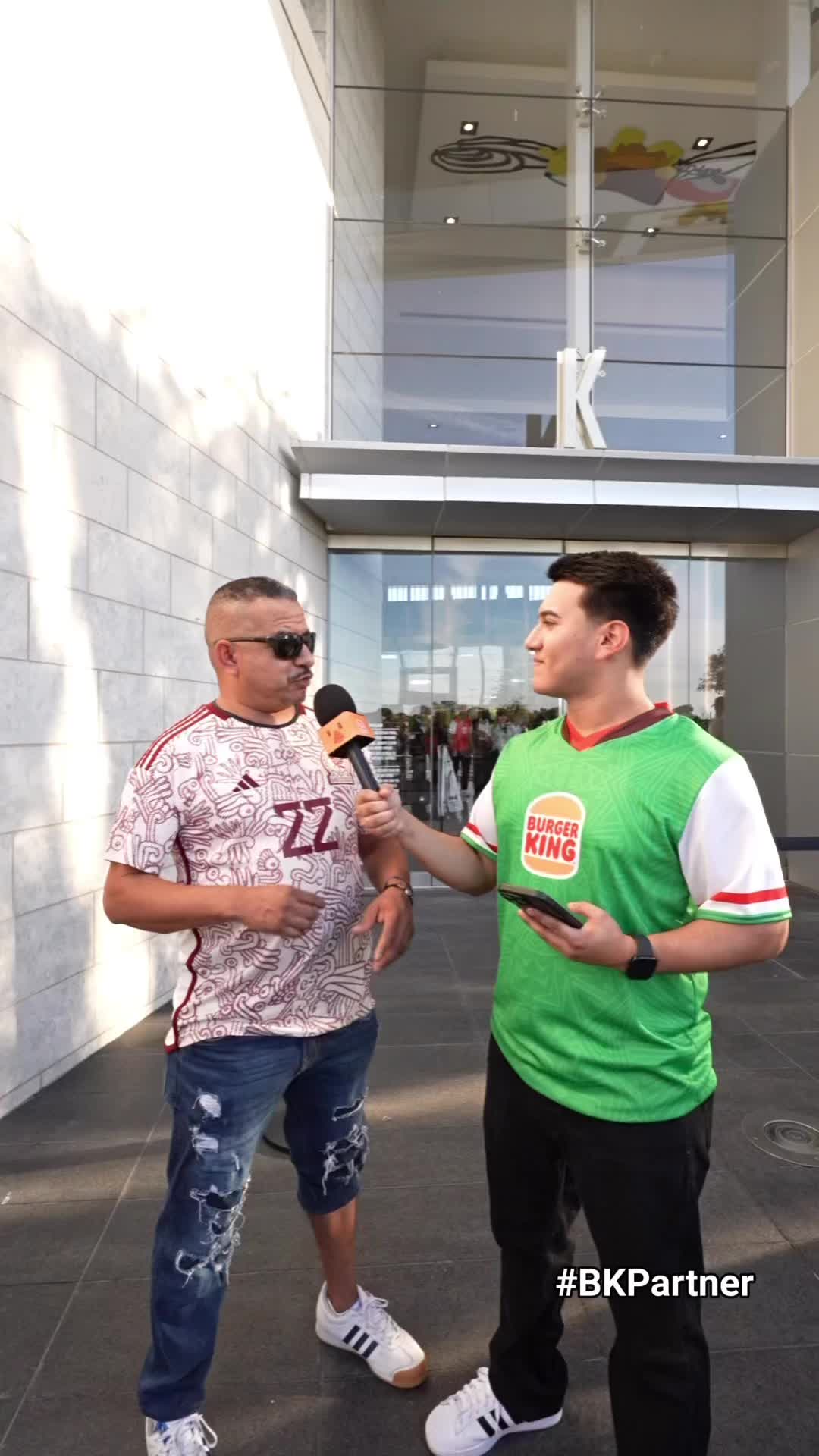 TikTok post by @jzgarcia for Burger King. Caption reads: [...] fans with @Marco Fabian 😂🙌🏽 @Burger King .