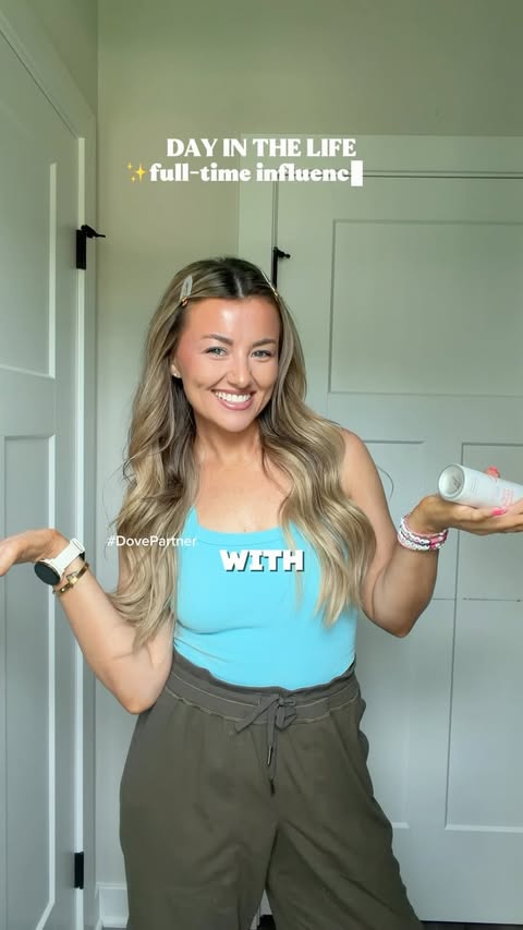 Instagram post by @christi_fritz for Dove. Caption reads: #DovePartner Will Dove Whole Body Deo pass the....