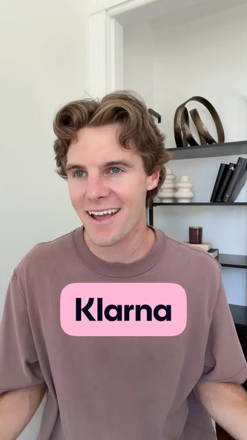 Instagram post by @mayaandhunter for Klarna. Caption reads: #KlarnaPartner honestly maybe he’s onto [...].
