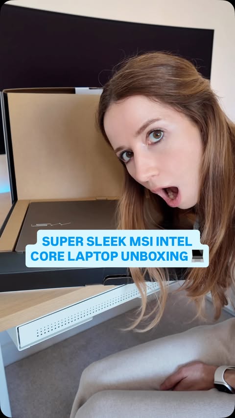 Instagram post by @csjack9 for Intel. Caption reads: [...] sleek it is 🫶 thank you @msi @inteluk for....
