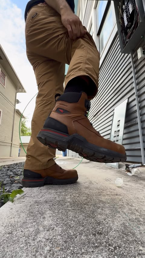 Instagram post by @sparky_izzy for Red Wing Shoes. Caption reads: #RedWingPartner I took the Red Wing IronFlex out....