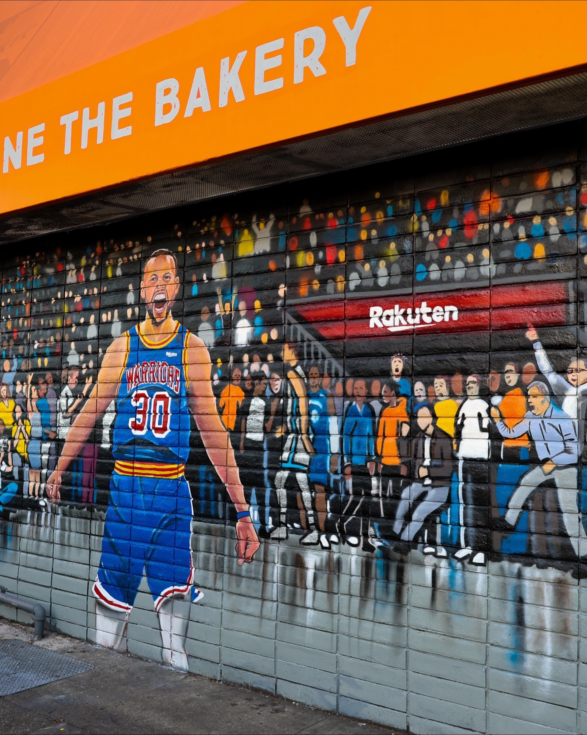 TikTok post by @stephencurry30 for Rakuten. Caption reads: with @Rakuten in the Fillmore District in SF! We....