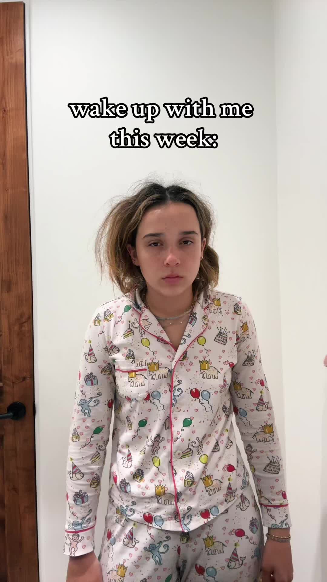 TikTok post by @lisi.shops for Roller Rabbit. Caption reads: [...] #sleep #wakingup #wakeupwithme #pjs....